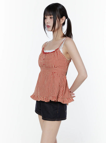 gingham-buttoned-sleeveless-top-cu508