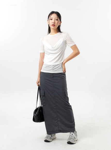 nylon-cargo-maxi-skirt-cu308