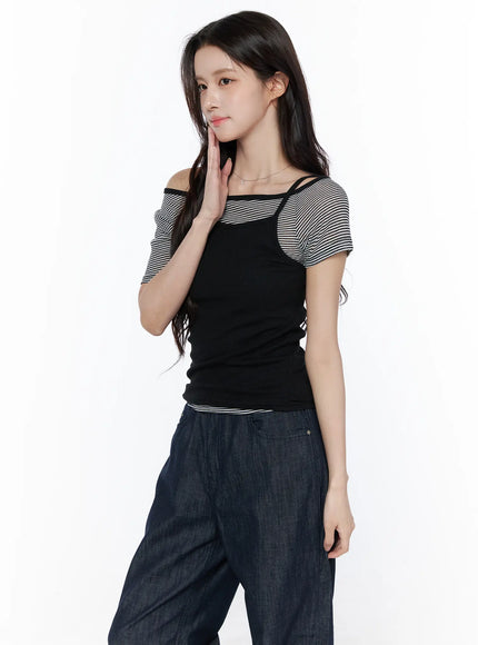 off-shoulder-stripe-tee-and-cami-top-set-cu522