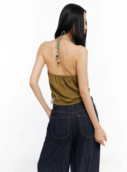 knit-zip-up-halter-top-cl529