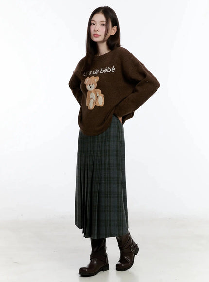 plaid-a-line-midi-skirt-id526