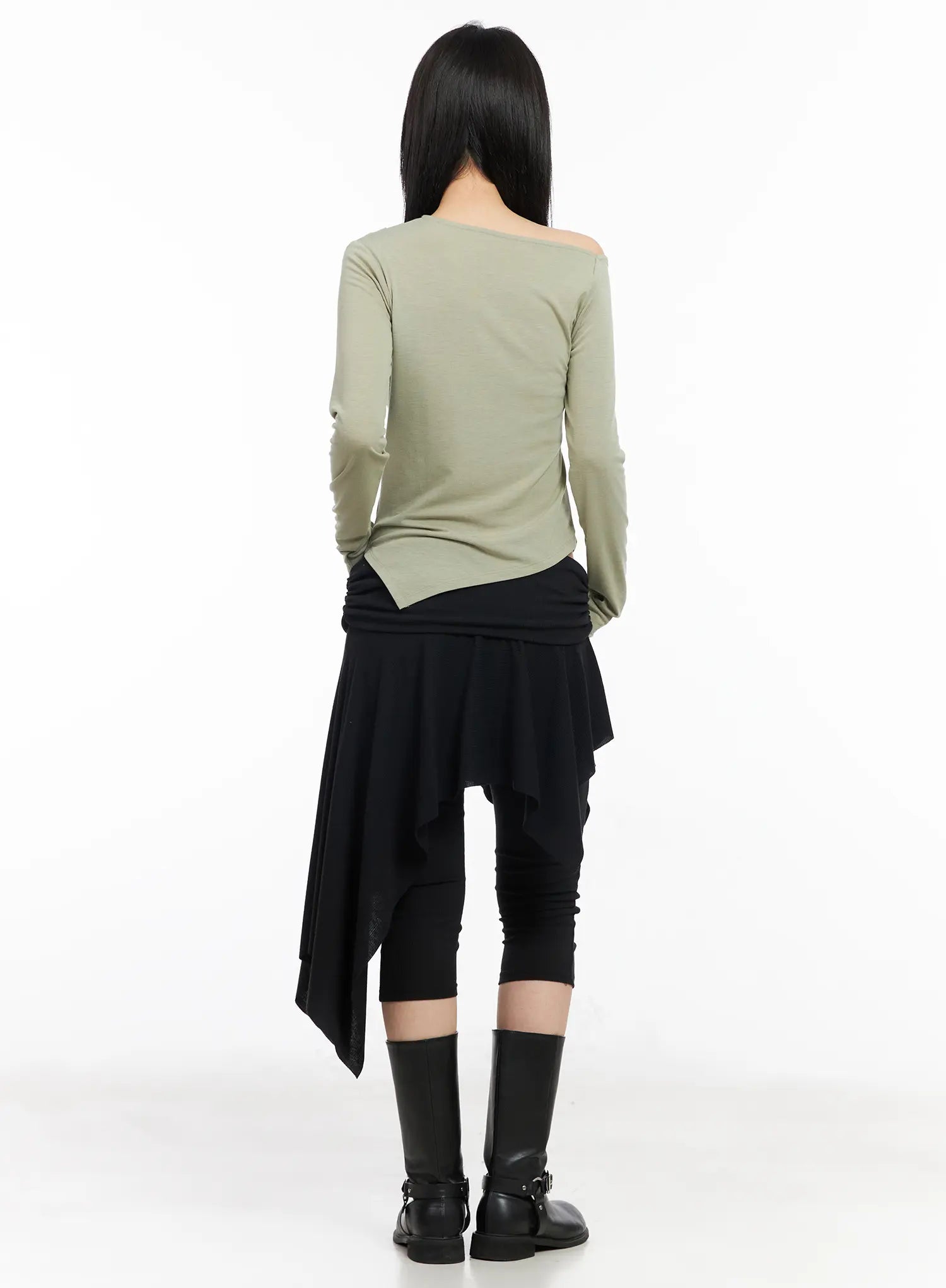 ribbed-asymmetric-skirt-pants-cm516
