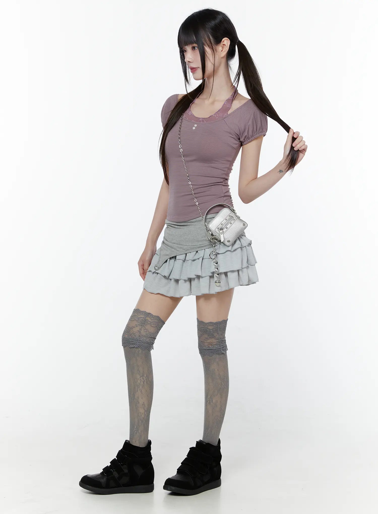 lace-striped-halter-neck-tee-cu508