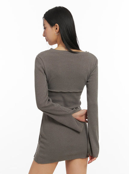 cozy-long-sleeve-u-neck-mini-dress-id431