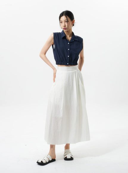 a-line-nylon-maxi-skirt-iu326