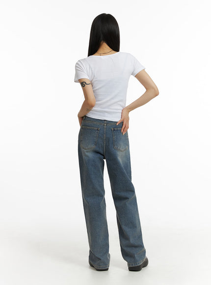 washed-straight-leg-jeans-cf401