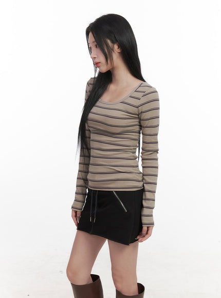 striped-slim-fit-long-sleeve-top-cj517