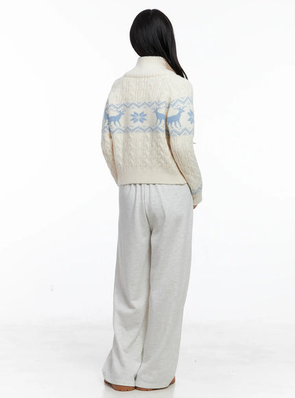 cable-knit-funnel-neck-zip-up-sweater-cs523