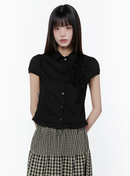 romantic-flower-frill-short-sleeve-blouse-cu505