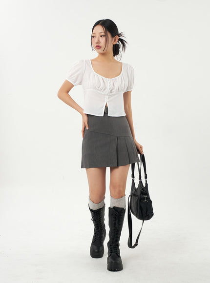 Mini Skirt With Belt CA325