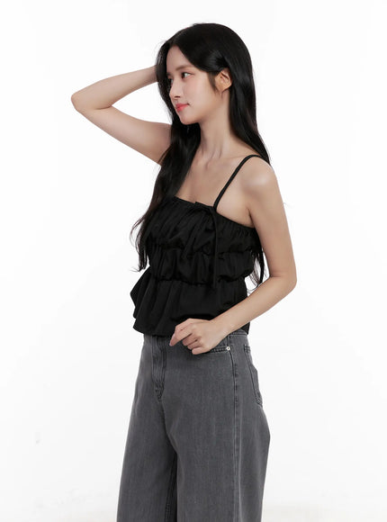 ribbon-strap-ruffle-scrunch-tank-cl516