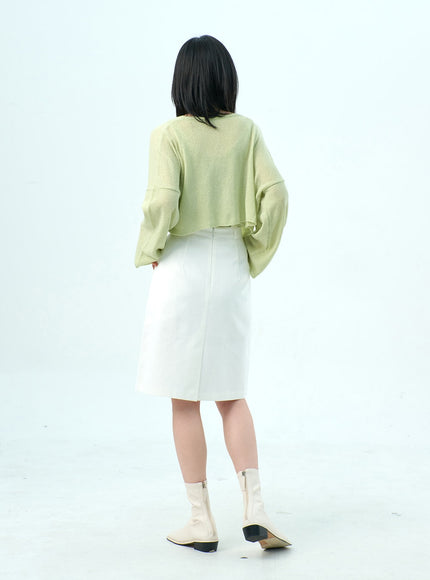 網布上衣和開衫套裝 OY317