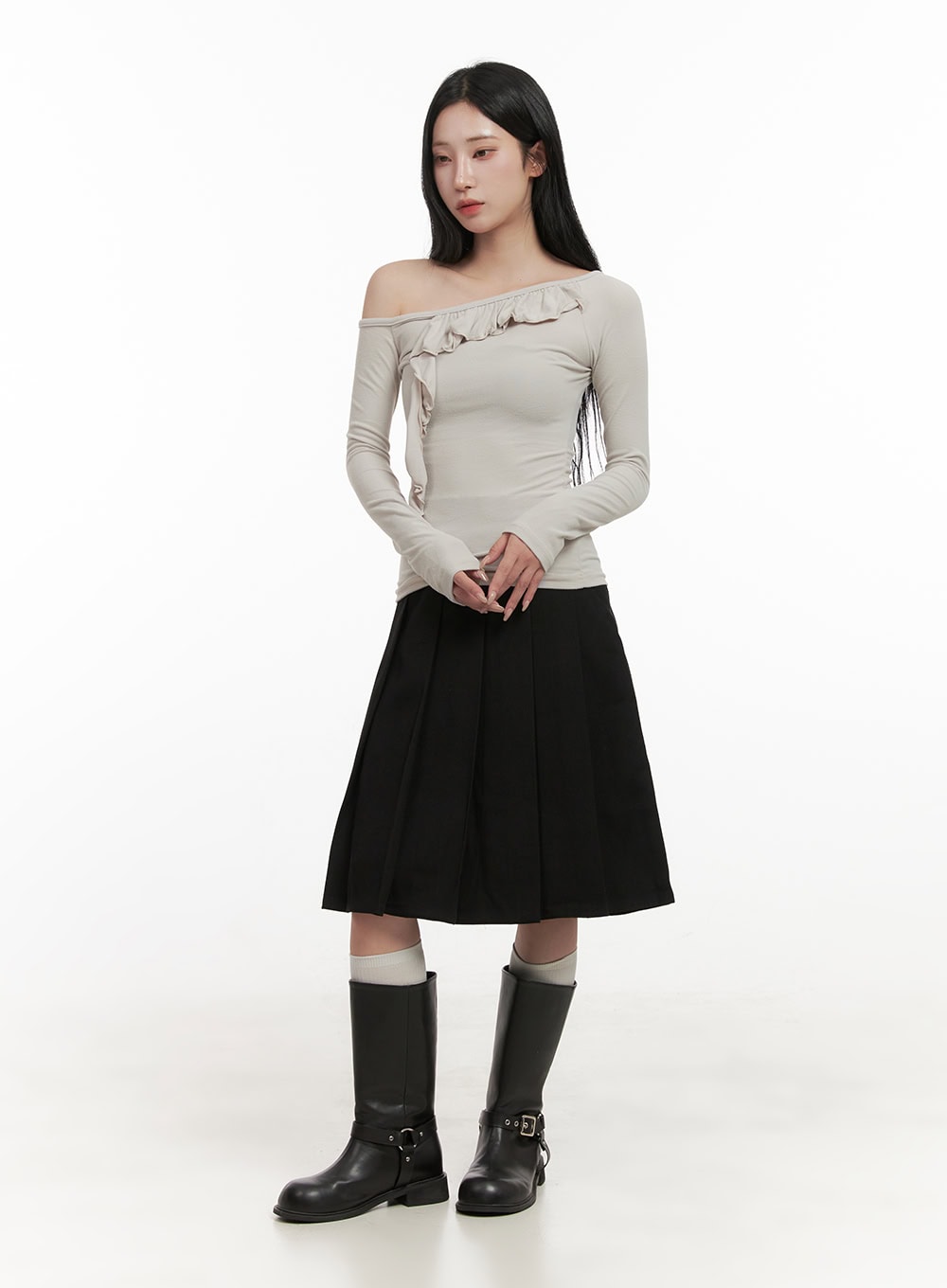 one-shoulder-long-sleeve-blouse-cd410