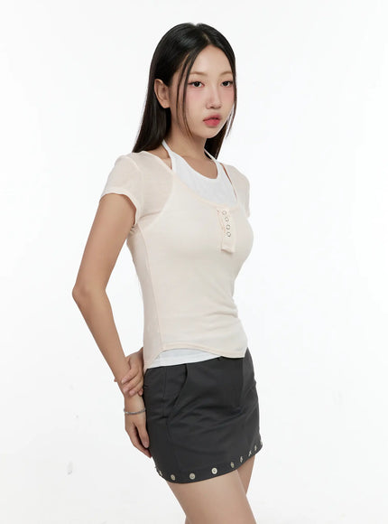 sheer-short-sleeve-snap-top-cg501