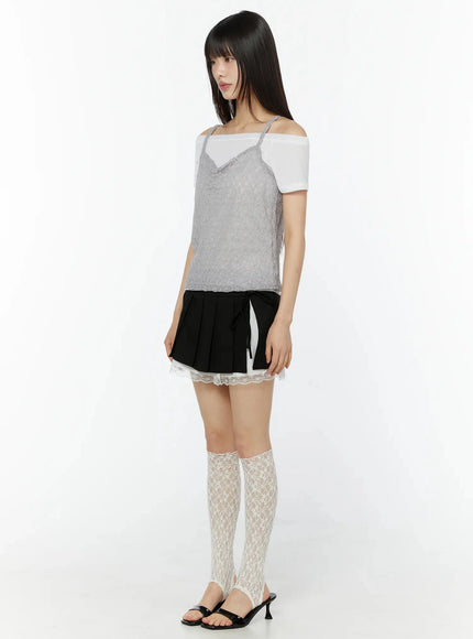 chic-pleated-ribbon-lace-trim-mini-skirt-iu518