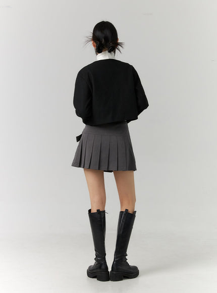 asymmetrical-belt-pleated-mini-skirt-cd308