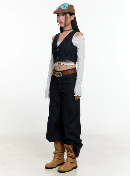 non-fade-button-denim-crop-vest-cn506