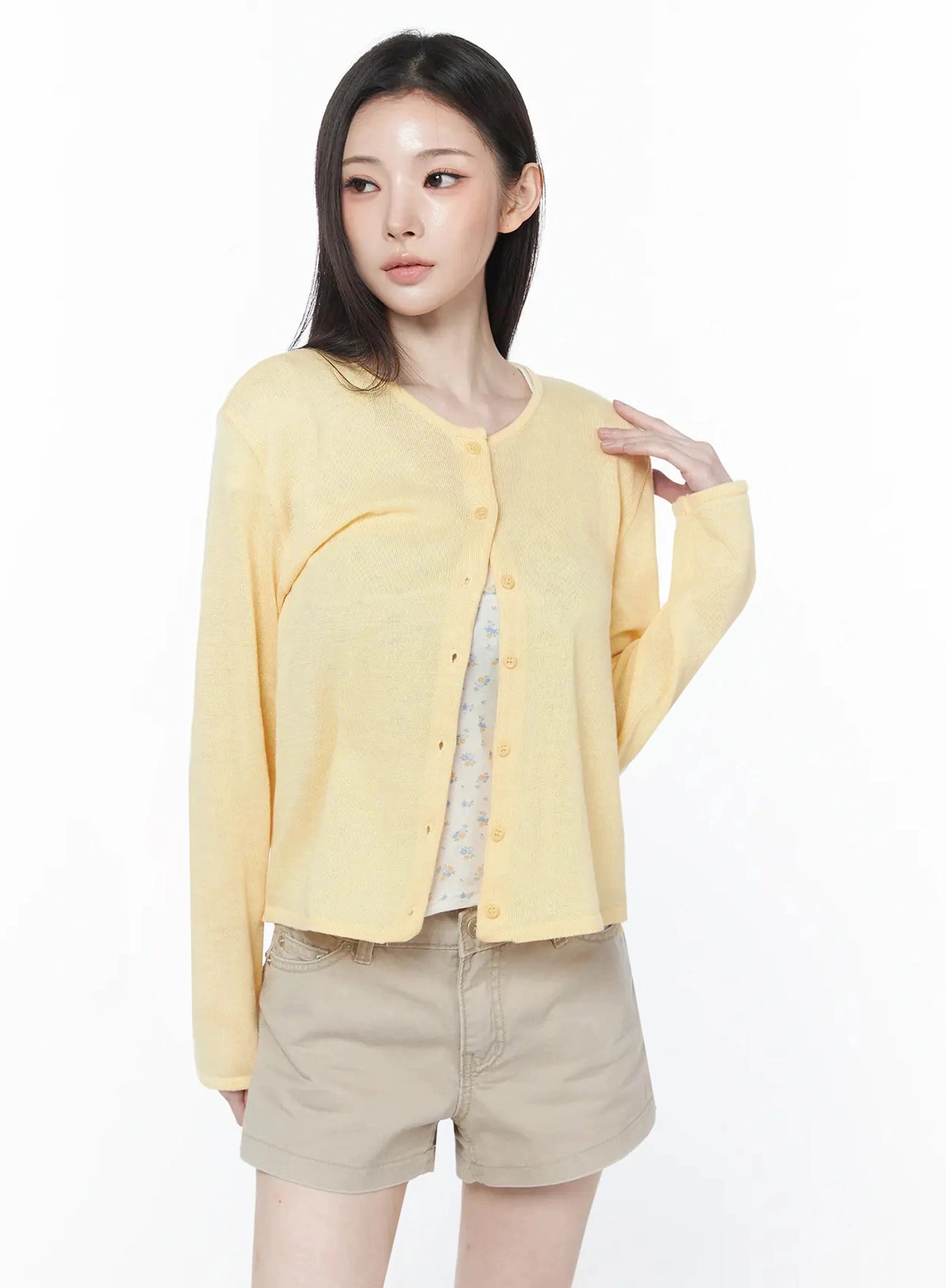 linen-round-neck-cardigan-iu512