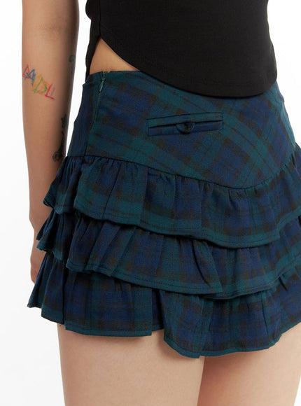 layered-frill-mini-skirt-cl415