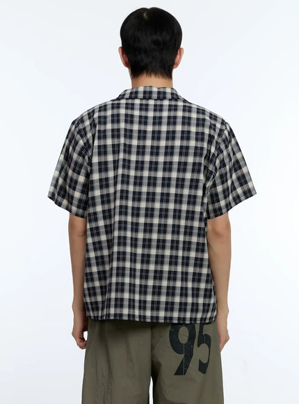 mens-plaid-short-sleeve-shirt-ig519