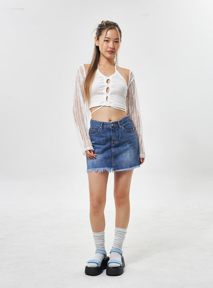 ripped-hem-denim-mini-skirt-cu301