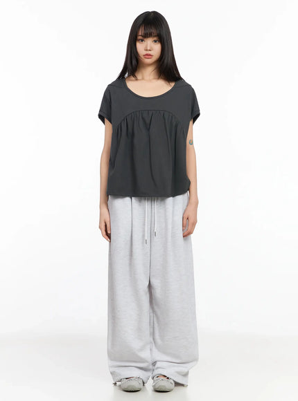 plaid-spiral-detail-sweatpants-ia523
