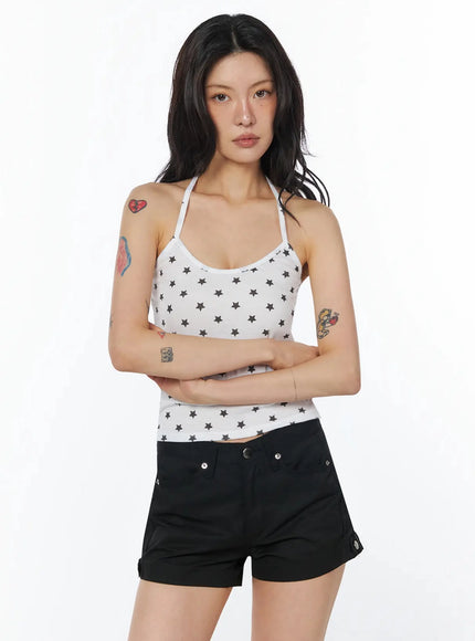 star-print-halter-sleeveless-top-iu509