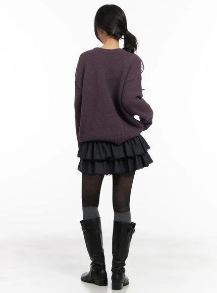 tiered-lace-ruffle-mini-skirt-cd505