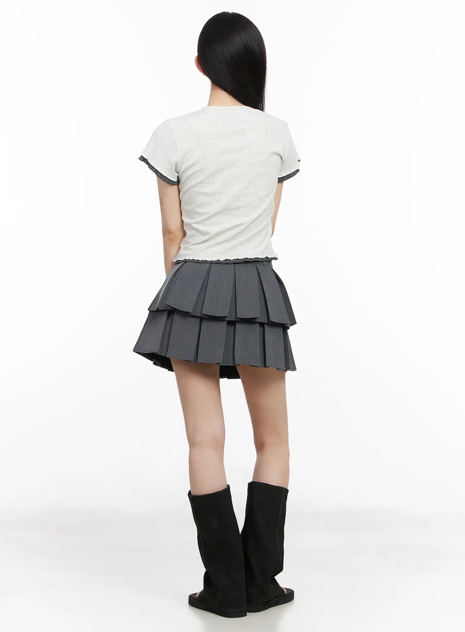 tiered-pleated-mini-skirt-cm518