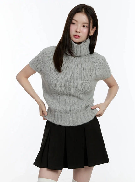 chic-turtleneck-short-sleeve-sweater-id526