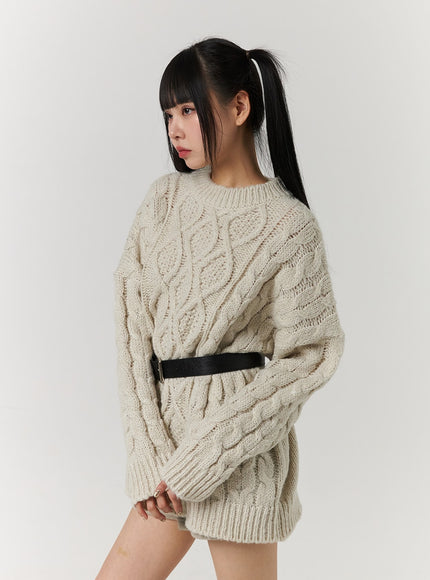 cable-knit-sweater-mini-dress-cj405