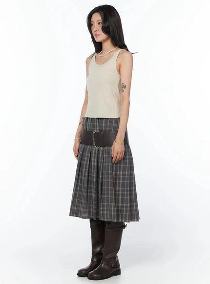 plaid-pleated-midi-skirt-iu509