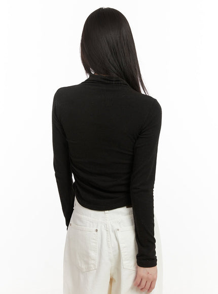 shirred-slim-fit-turtle-neck-top-cj506