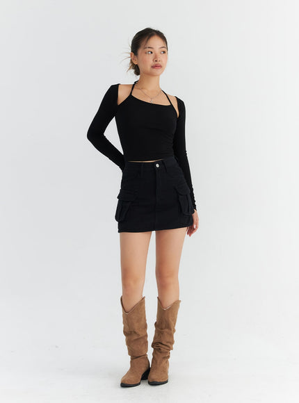 cargo-pocket-mini-skirt-co313