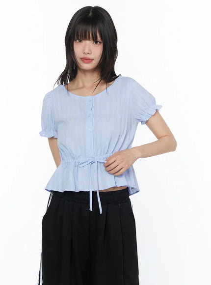 lace-puff-sleeve-blouse-iy525