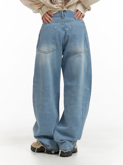 distressed-hem-washed-wide-jeans-cm419