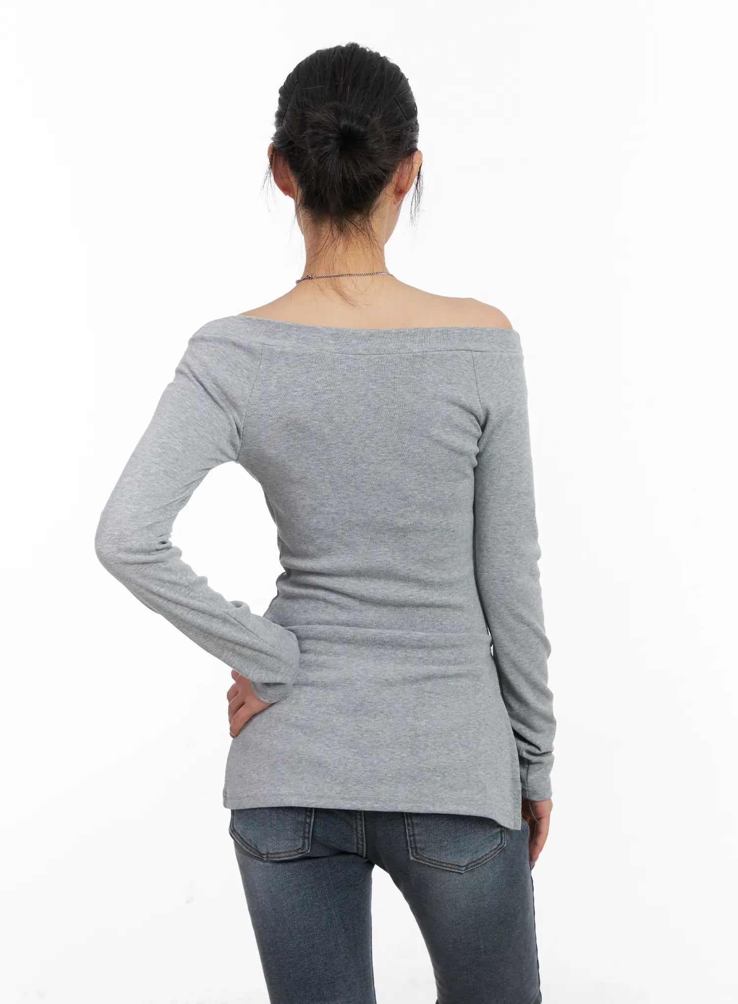 off-shoulder-slit-long-sleeve-top-cd509