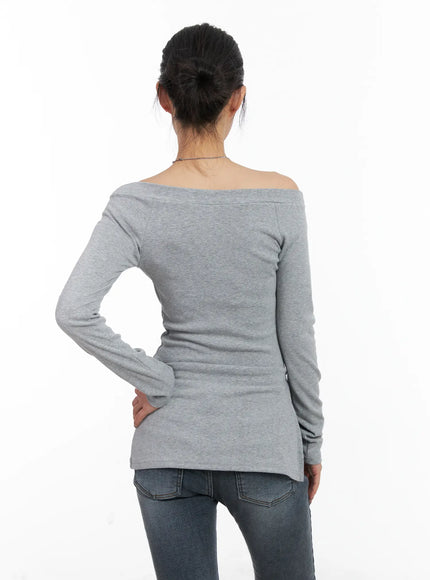 off-shoulder-slit-long-sleeve-top-cd509