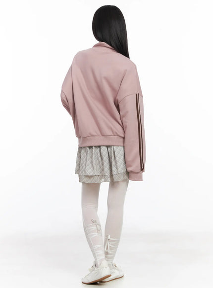 plaid-ruffle-mini-skirt-cf518