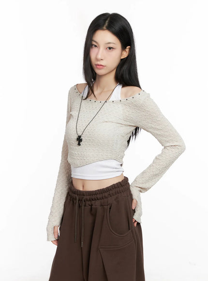cropped-eyelet-long-sleeve-top-cg525