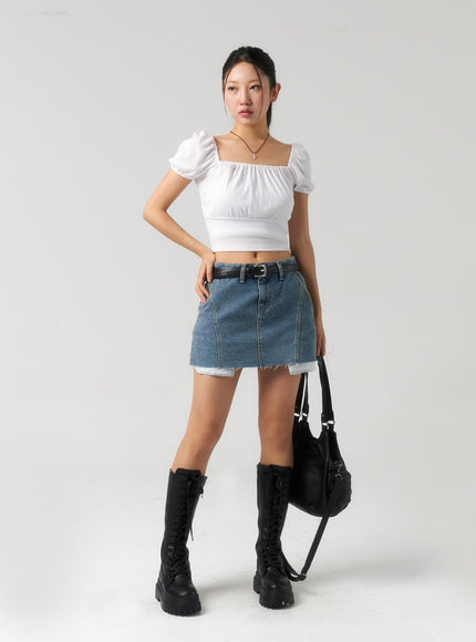 ripped-hem-denim-mini-skirt-cu326