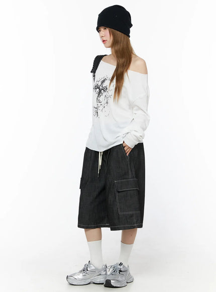 off-shoulder-cross-graphic-top-iu515
