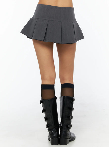 double-button-pleated-mini-skort-cu518