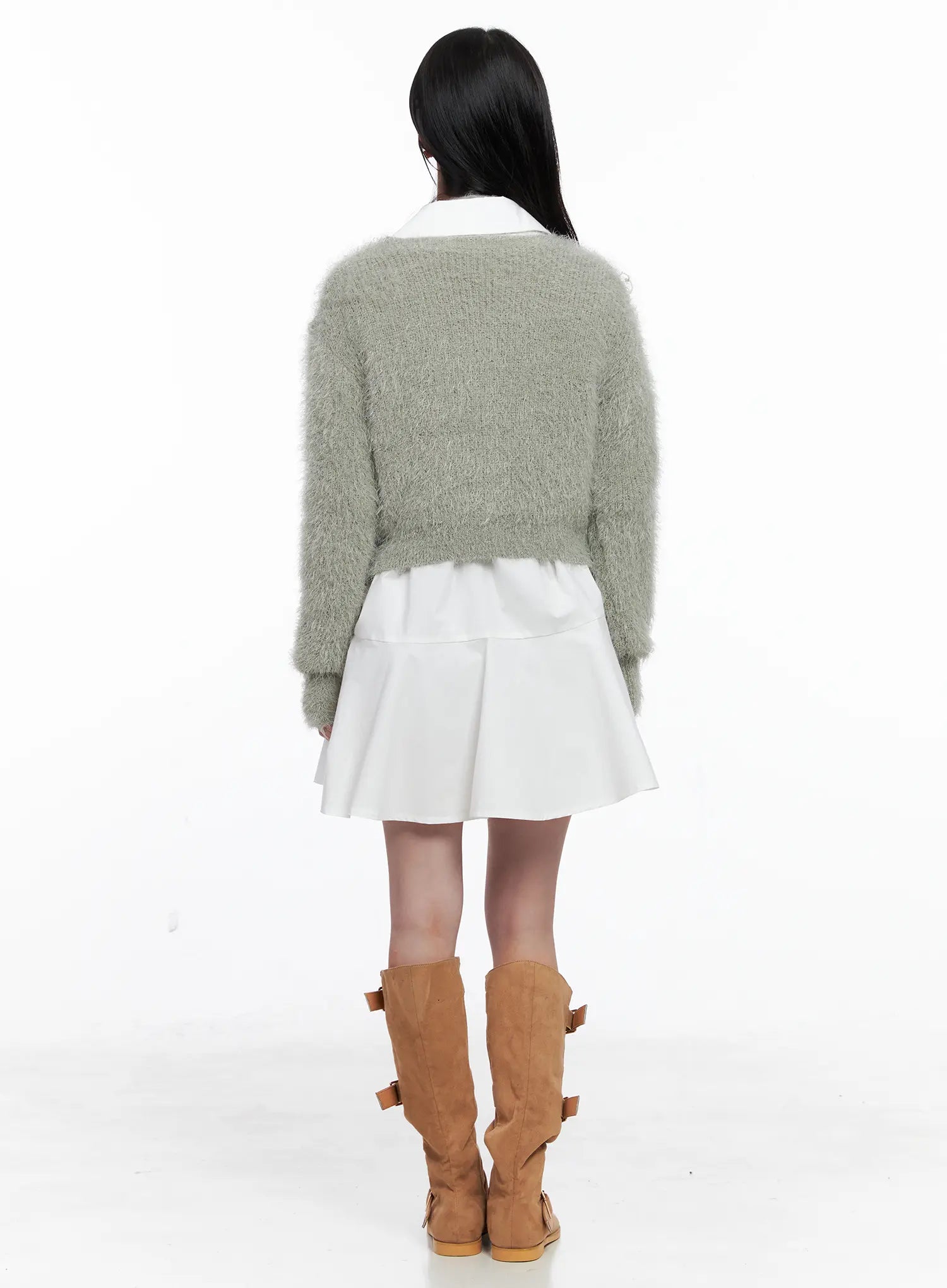 fluffy-knit-cardigan-scarf-set-cs519