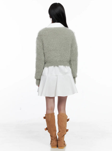 fluffy-knit-cardigan-scarf-set-cs519