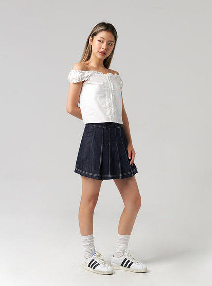 wrapped-pleated-mini-skirt-cl306