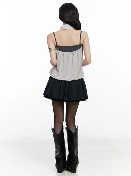 chic-pleated-mini-skort-with-elastic-waistband-cj526