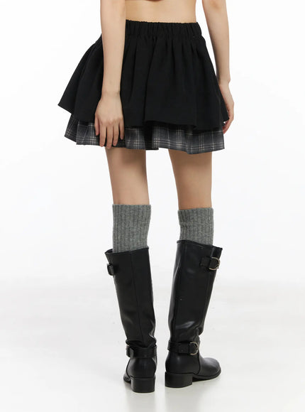 layered-ruffle-mini-skirt-cd531