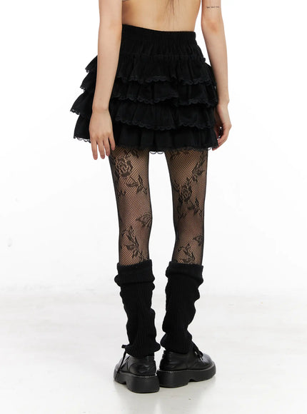 lace-up-ruffle-tiered-mini-skirt-cn520