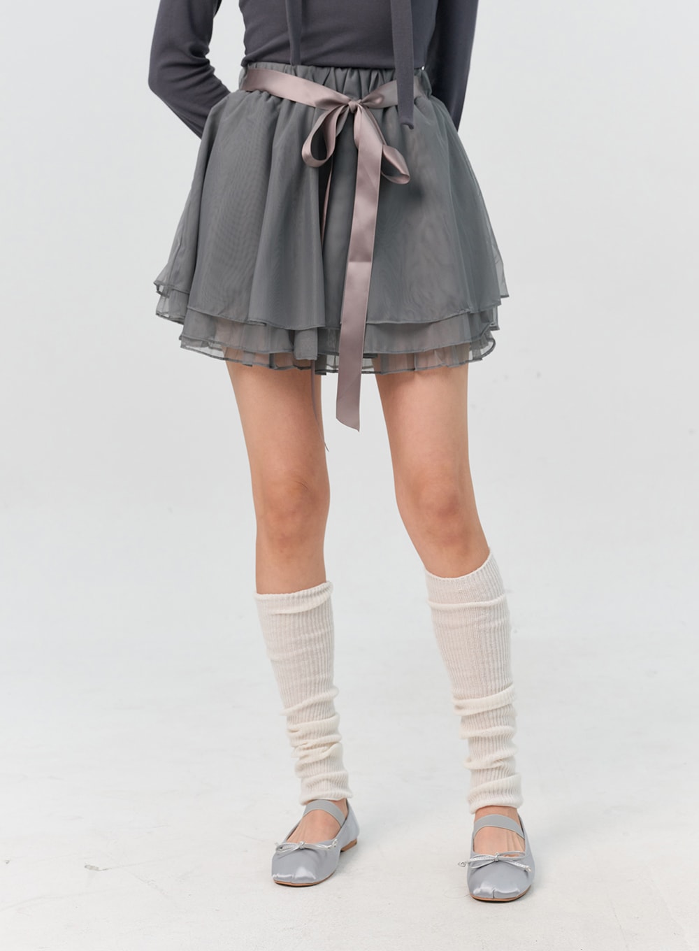 Chiffon Mini Skirt IN301
